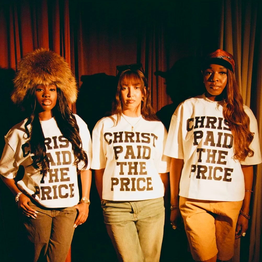 Christ Paid The Price Tee Shirt White (Pre Order)
