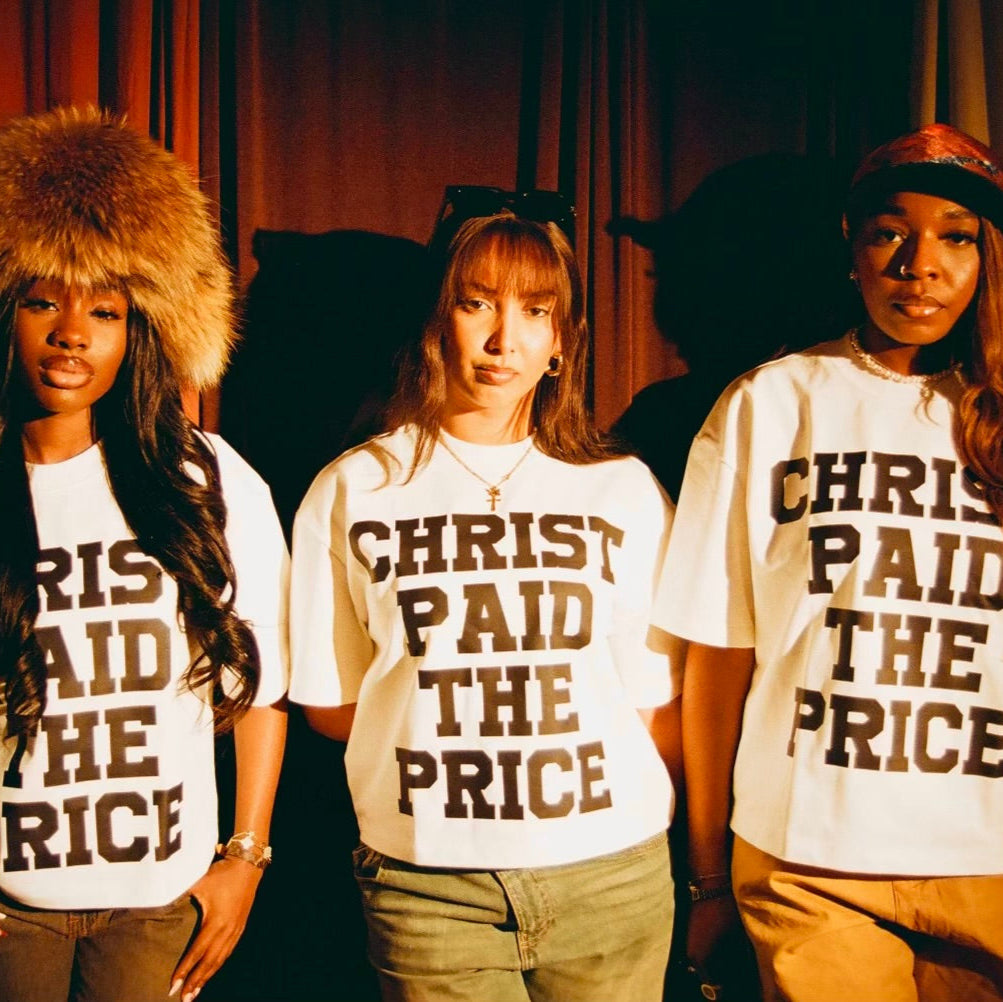 Christ Paid The Price Tee Shirt White (Pre Order)